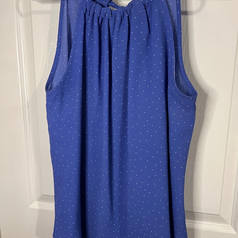 Elegant Blue Sleeveless Top